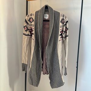 small between me & you geo print cardigan